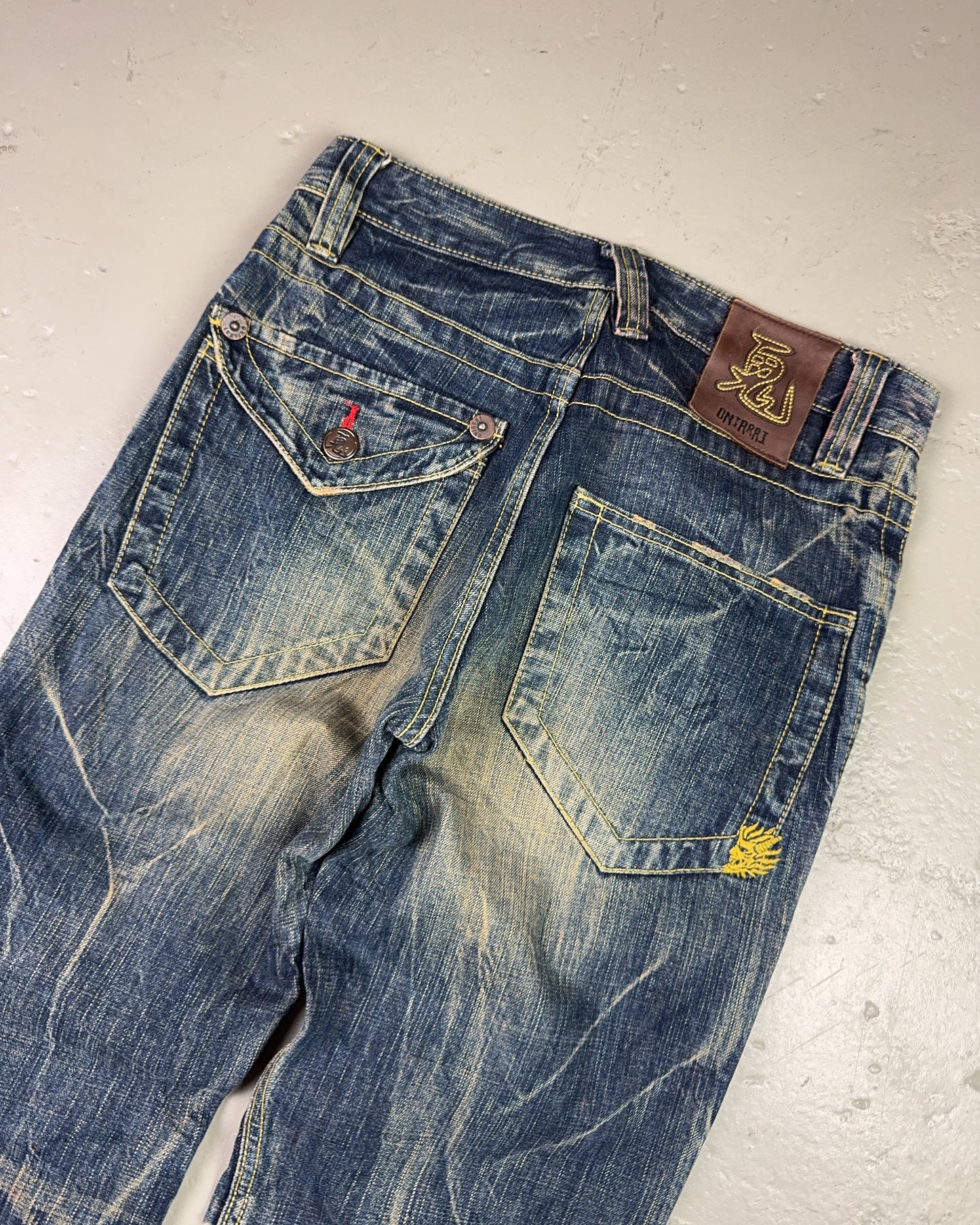 2000's Oniarai Japanese Archive Straight Jeans *very rare 29x32 (S)