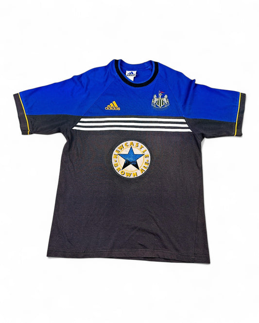1990's 1998 Adidas Newcastle United F.C. Cotton T-shirt *very rare (M)