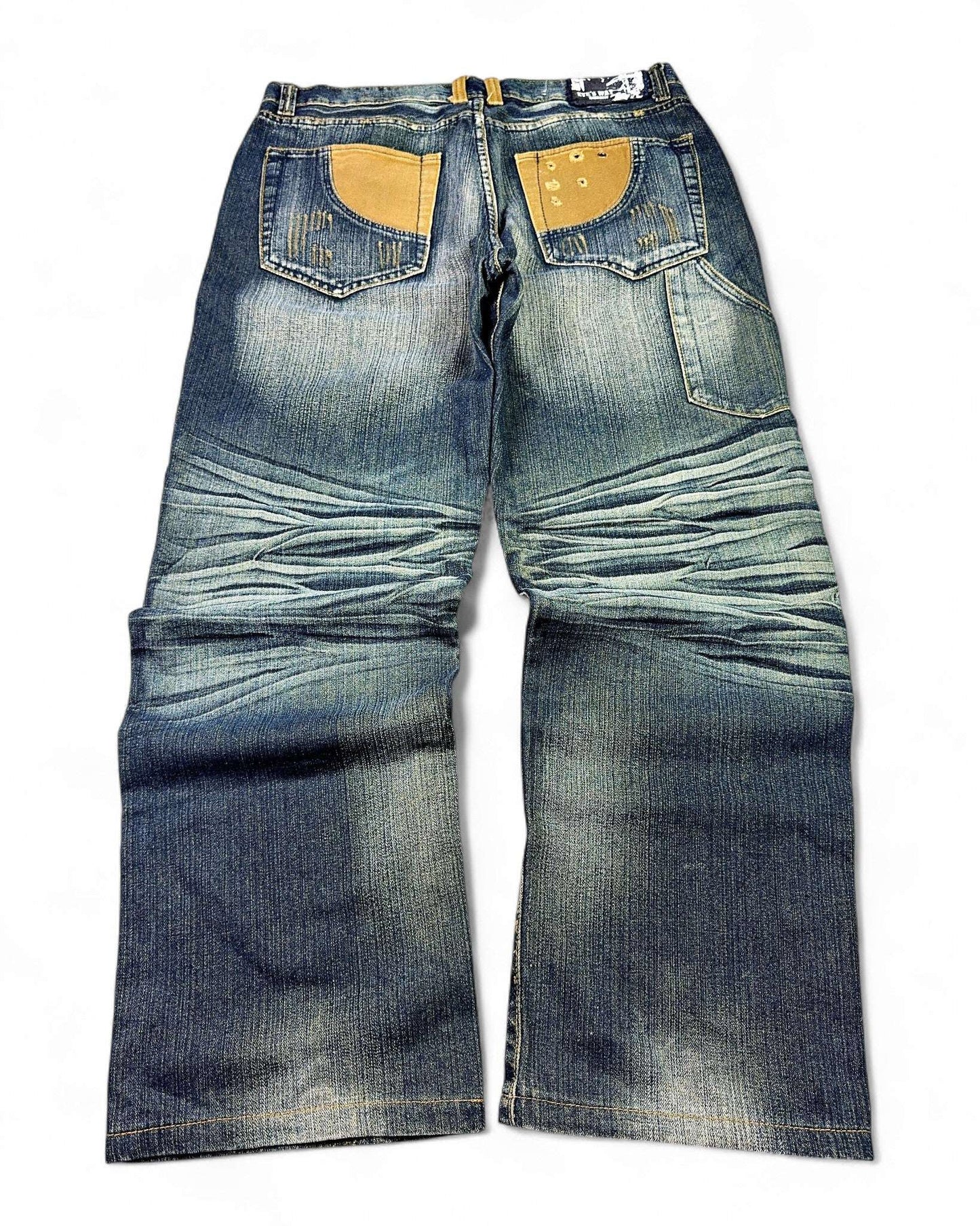 2000's Eyes-Way Japanese Baggy Jeans *rare 38x32 (XXL)