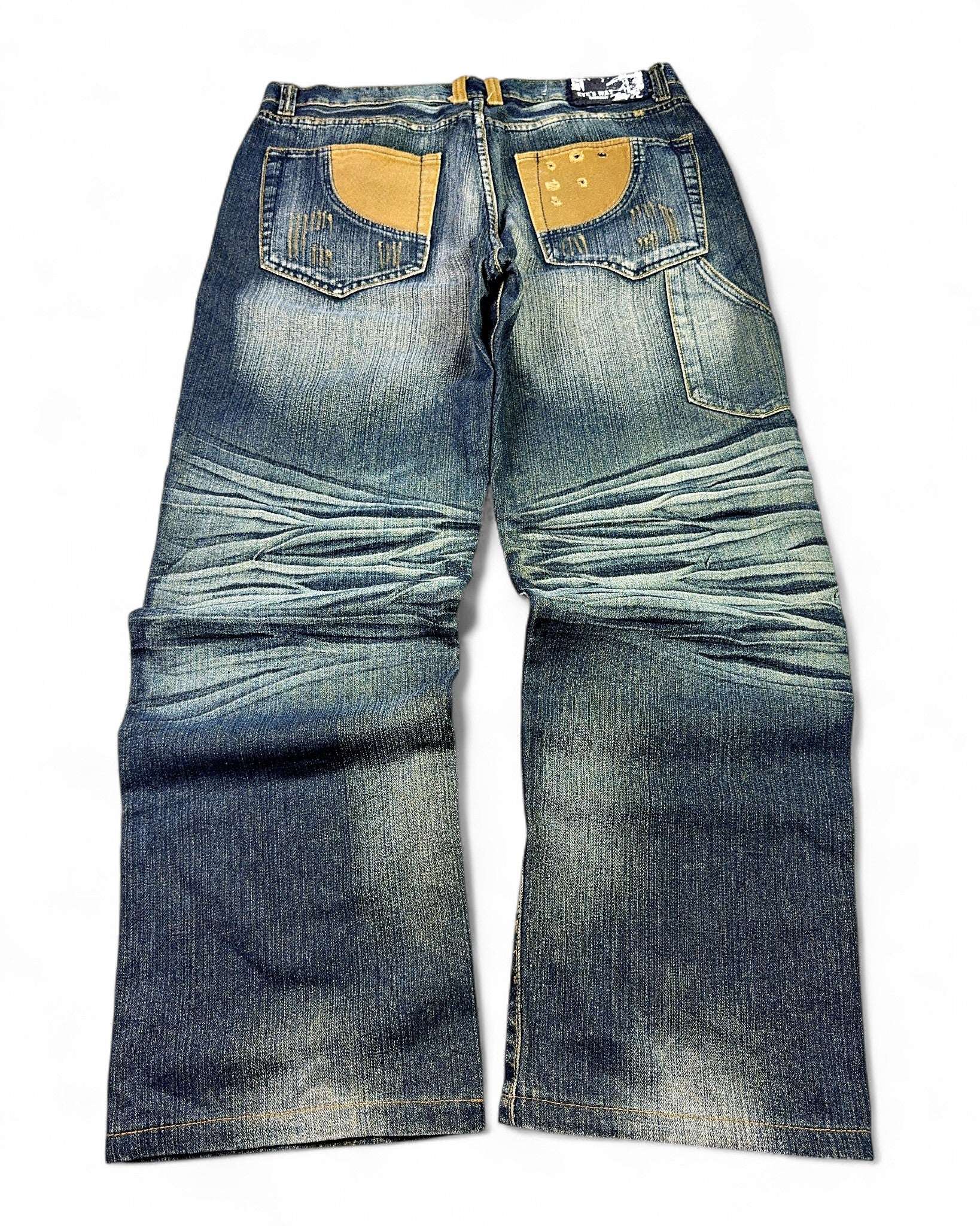 2000's Eyes-Way Japanese Baggy Jeans *rare 38x32 (XXL)