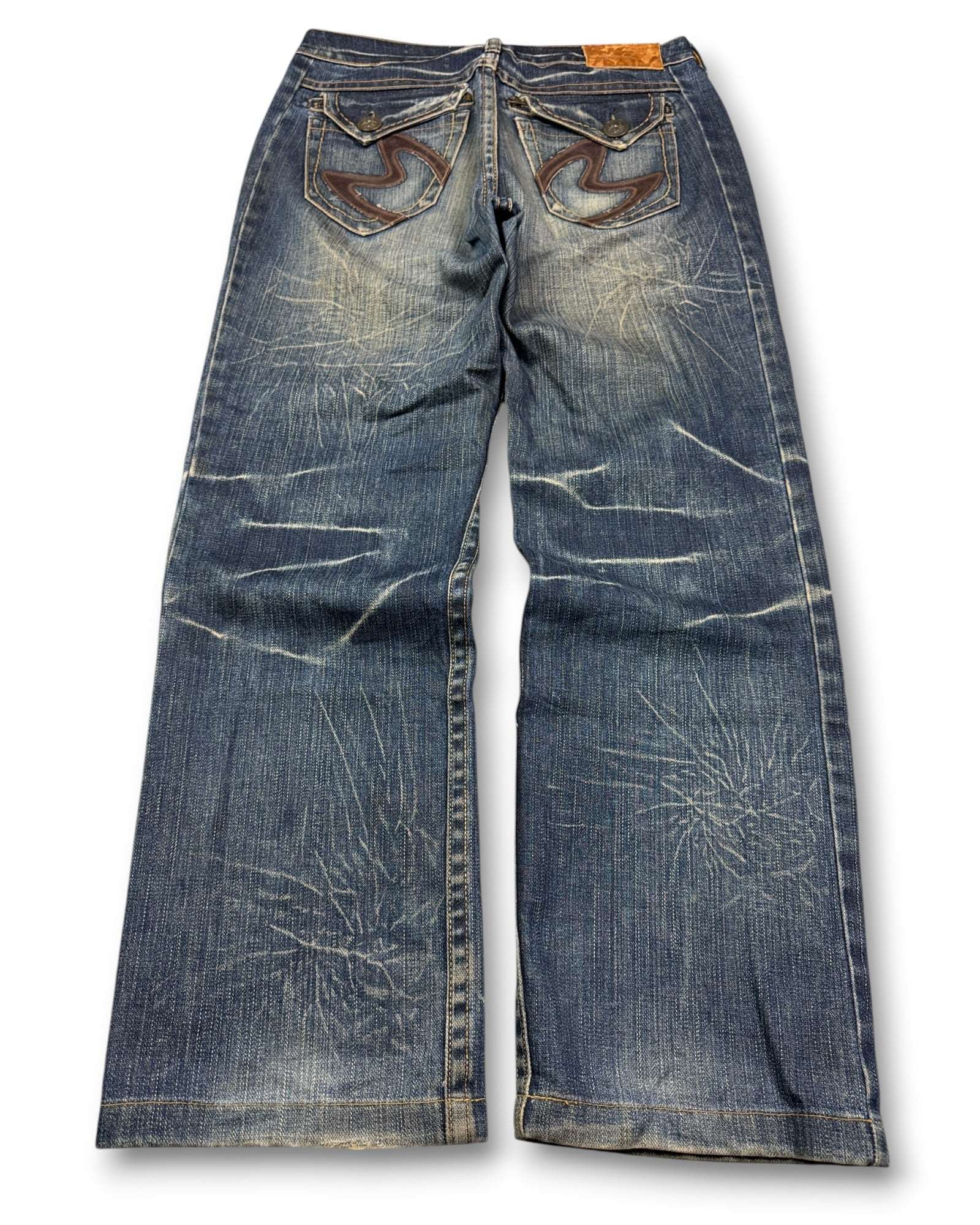 2000's Osaka Big Train Straight/Baggy Japanese Archive Jeans *very rare 32x30 (M)