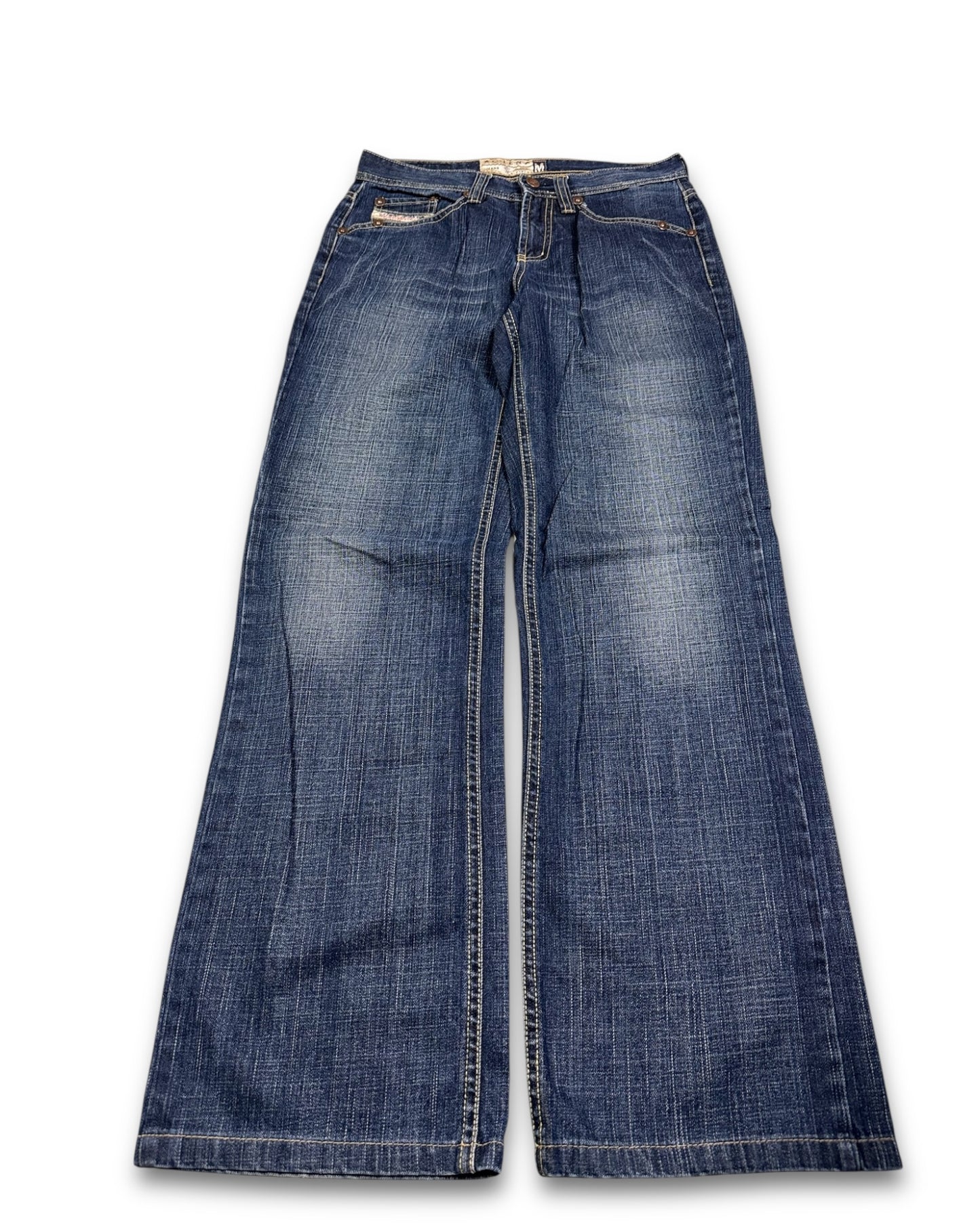2000's Cien Straight/Baggy Japanese Jeans *rare 30x30 (M)