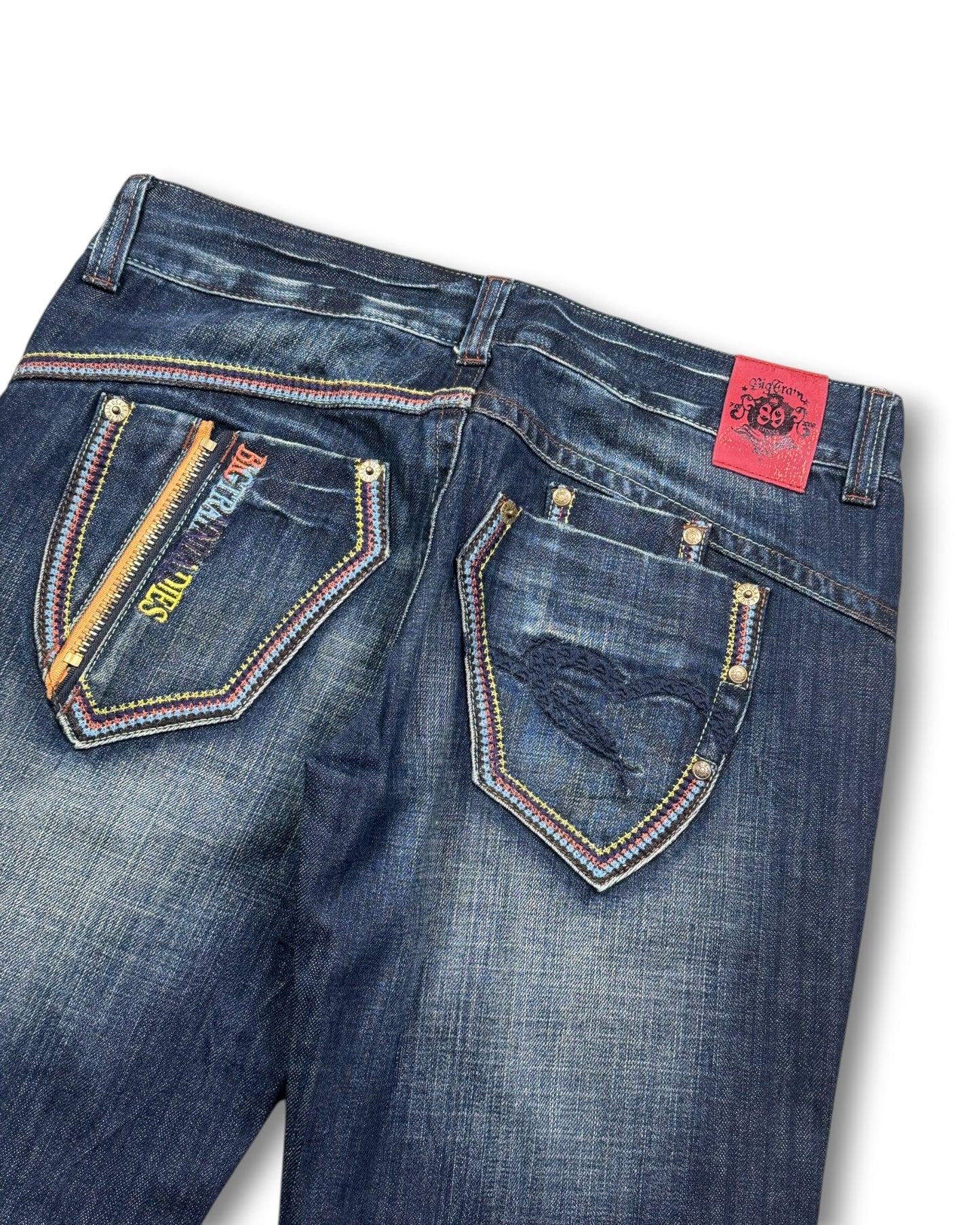 2000's Big Train Straight Japanese Jeans Women's *very rare 32x32 (M)