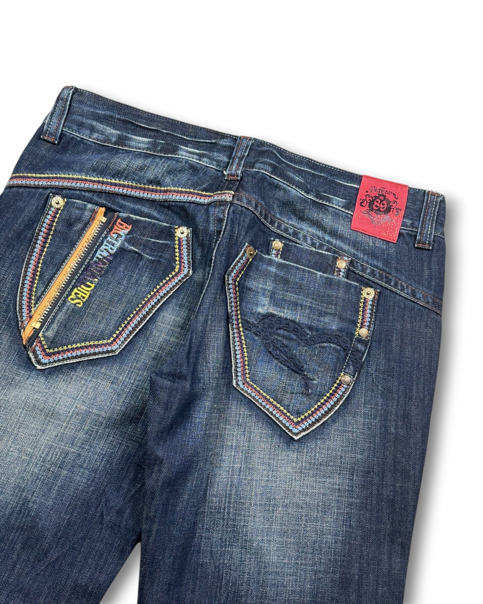 2000's Big Train Straight Japanese Jeans Women's *very rare 32x32 (M)