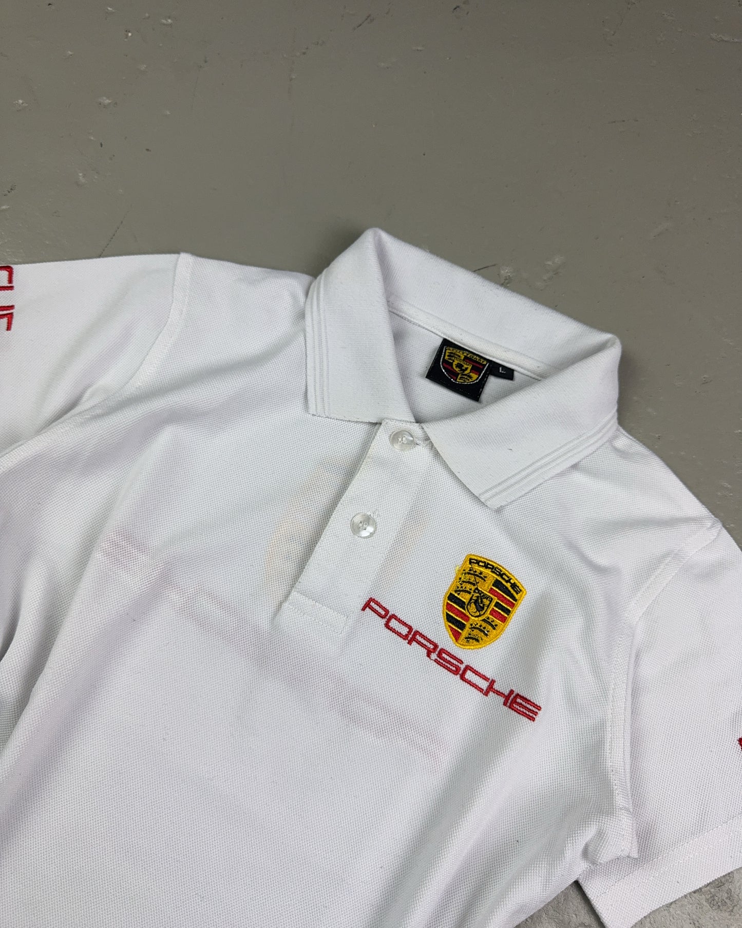 2000's Porsche Polo Shirt Women's *rare (S)