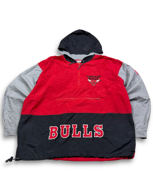 1990‘s Chicago Bulls Nylon Windbreaker/Track Jacket *rare (L)