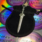 Silver Blade Stainless Steel Necklace