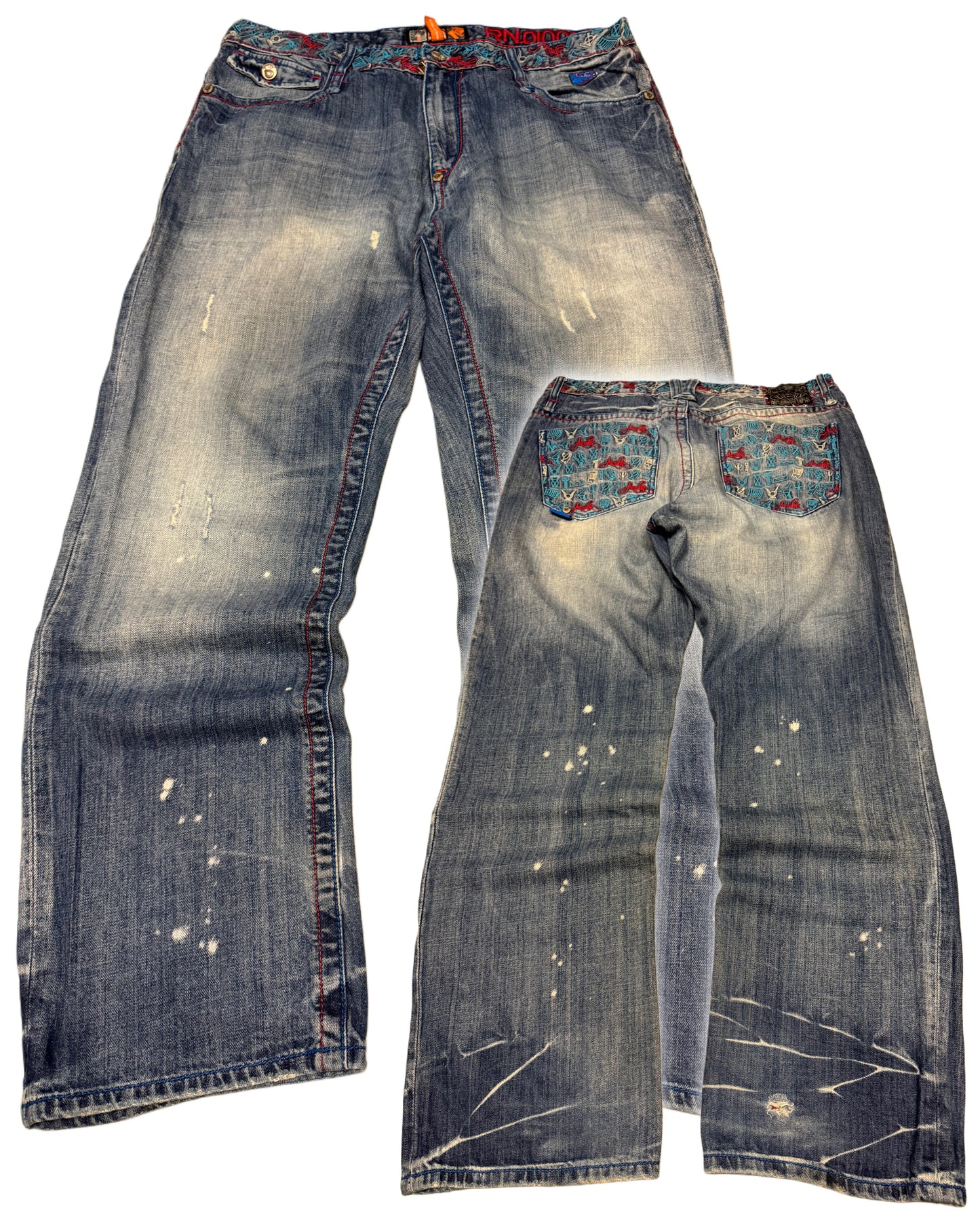 00‘s Akademiks Hip Hop Baggy Jeans Y2K/Vintage *sehr selten 36x34