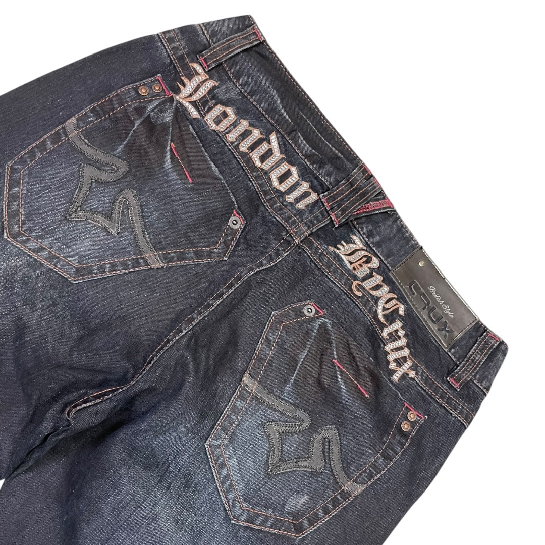 2000’s Crux London Baggy/Straight Jeans *rare 30x34