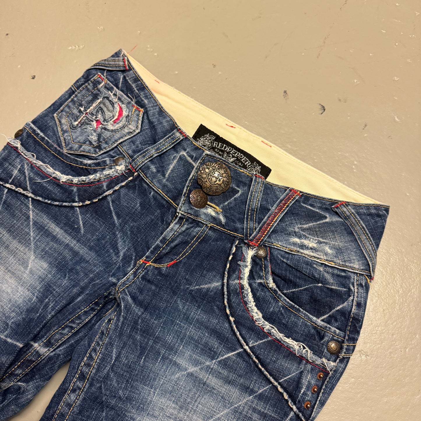 2000’s Red Pepper Japanese Flared/Low Waist Jeans Women’s *extrem selten (S)