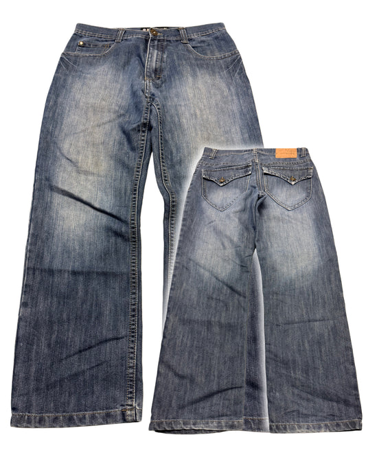 2000‘s Southpole Hip Hop Baggy Jeans *rare 34x30