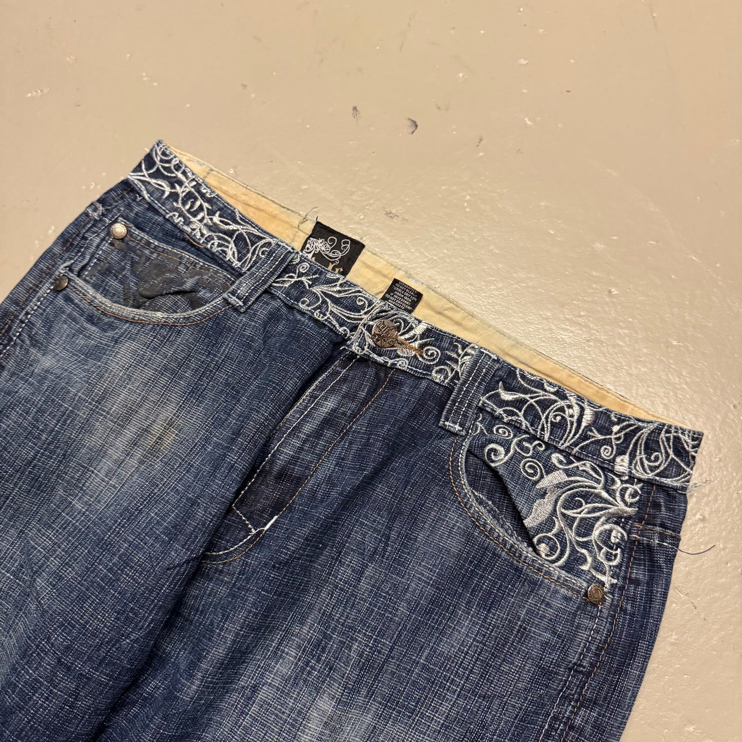 2000‘s Delf Hip Hop Baggy Jeans *rare 36x30
