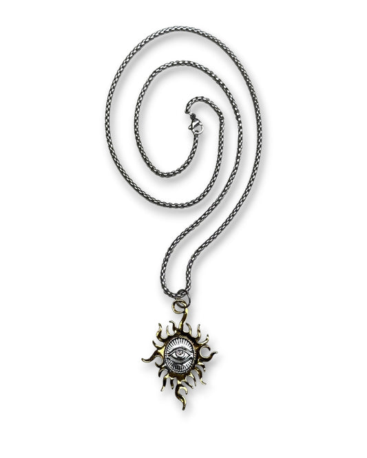 Solar Eye Pendant Necklace
