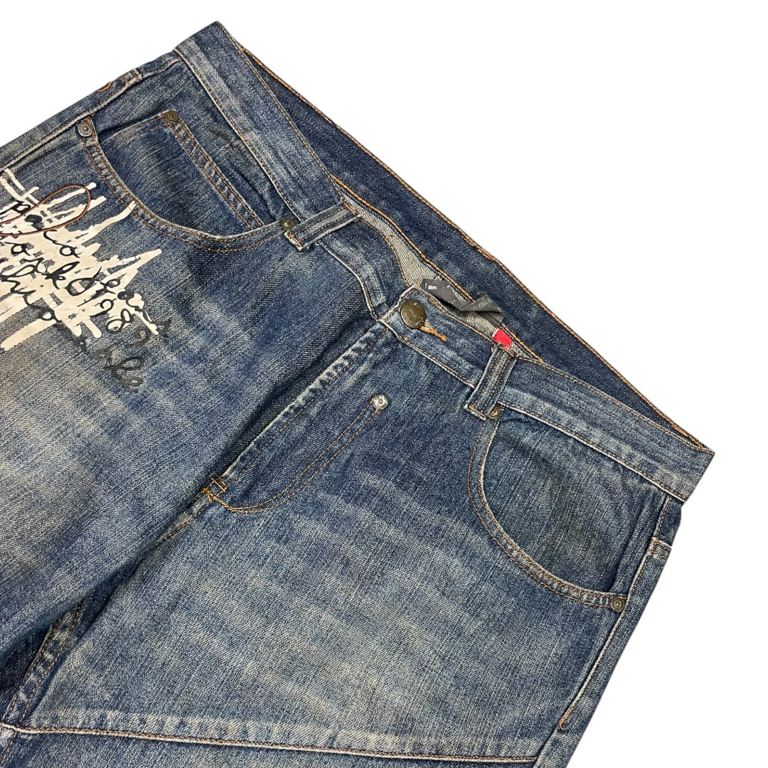 2000‘s Lepaeo Hip Hop Baggy Jeans *very rare 36x34