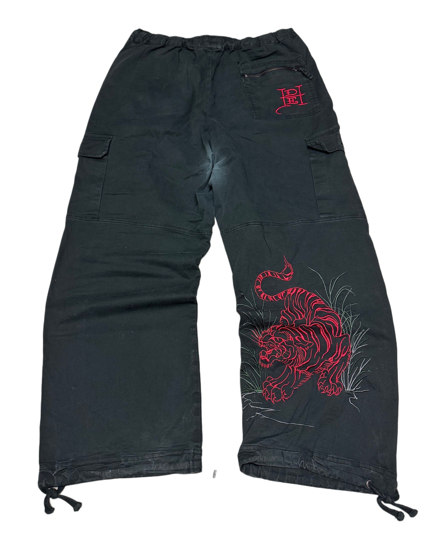 Y2K Ed Hardy Baggy Parachute Pants *selten 32x30