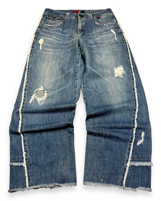 2000’s A6 Hip Hop Baggy Jeans *rare 34x32