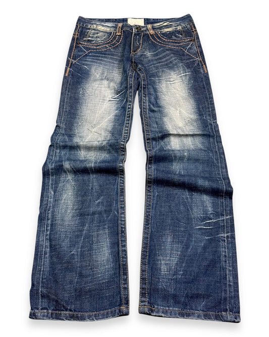 2000‘s Lolita By Concert Club Japanese Baggy Jeans *very rare 32x32