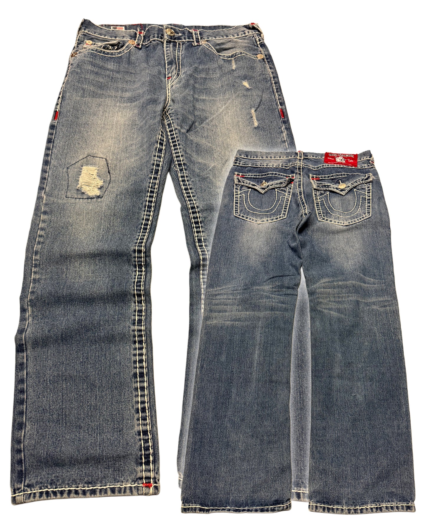 2000‘s True Religion Baggy/Straight Jeans made in U.S.A. *selten 38x34