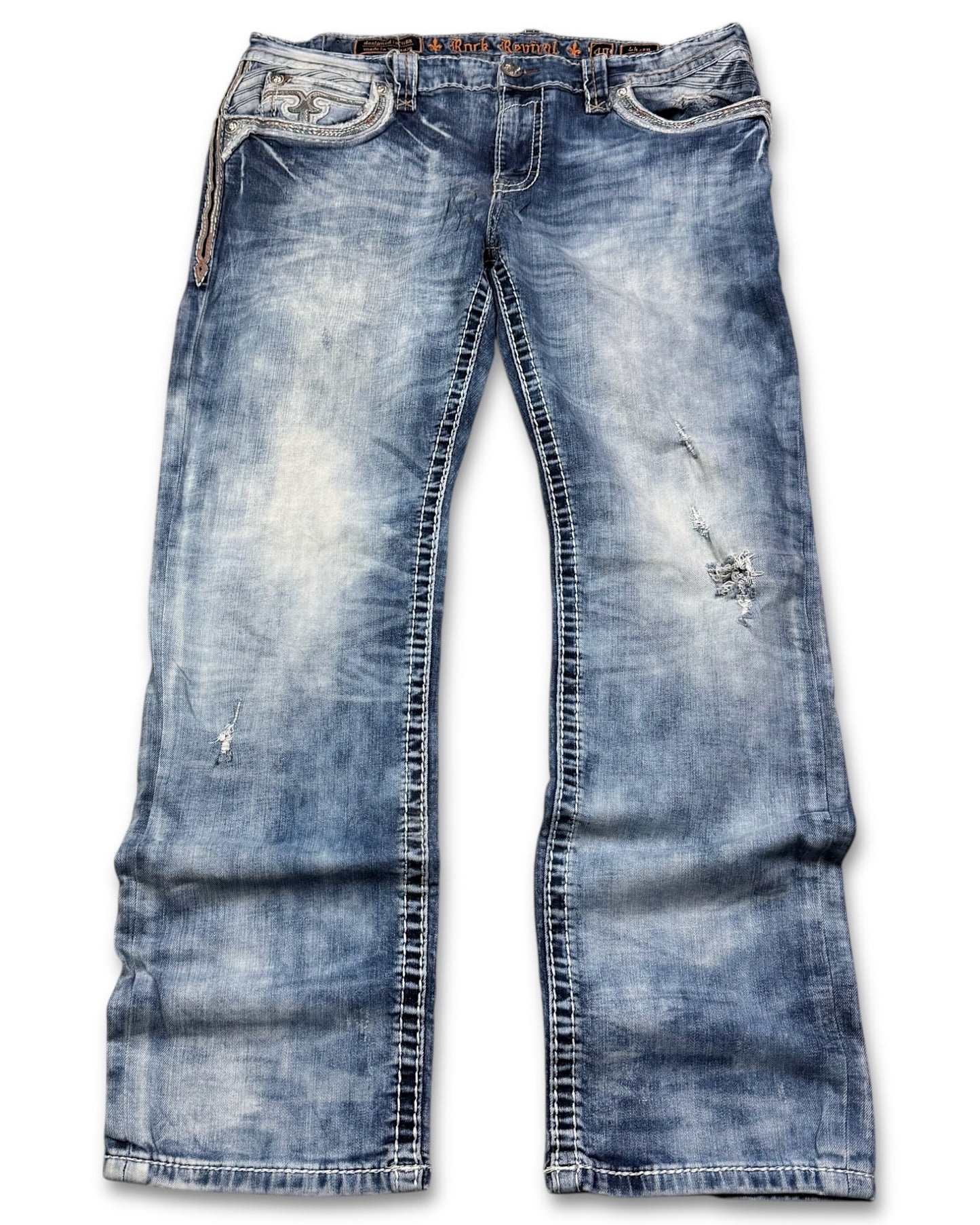 2000‘s Rock Revival Straight Jeans *rare 40x32