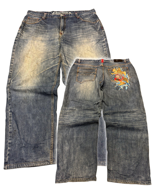 2000‘s Big Train Japanese Baggy Jeans *very rare 40x31