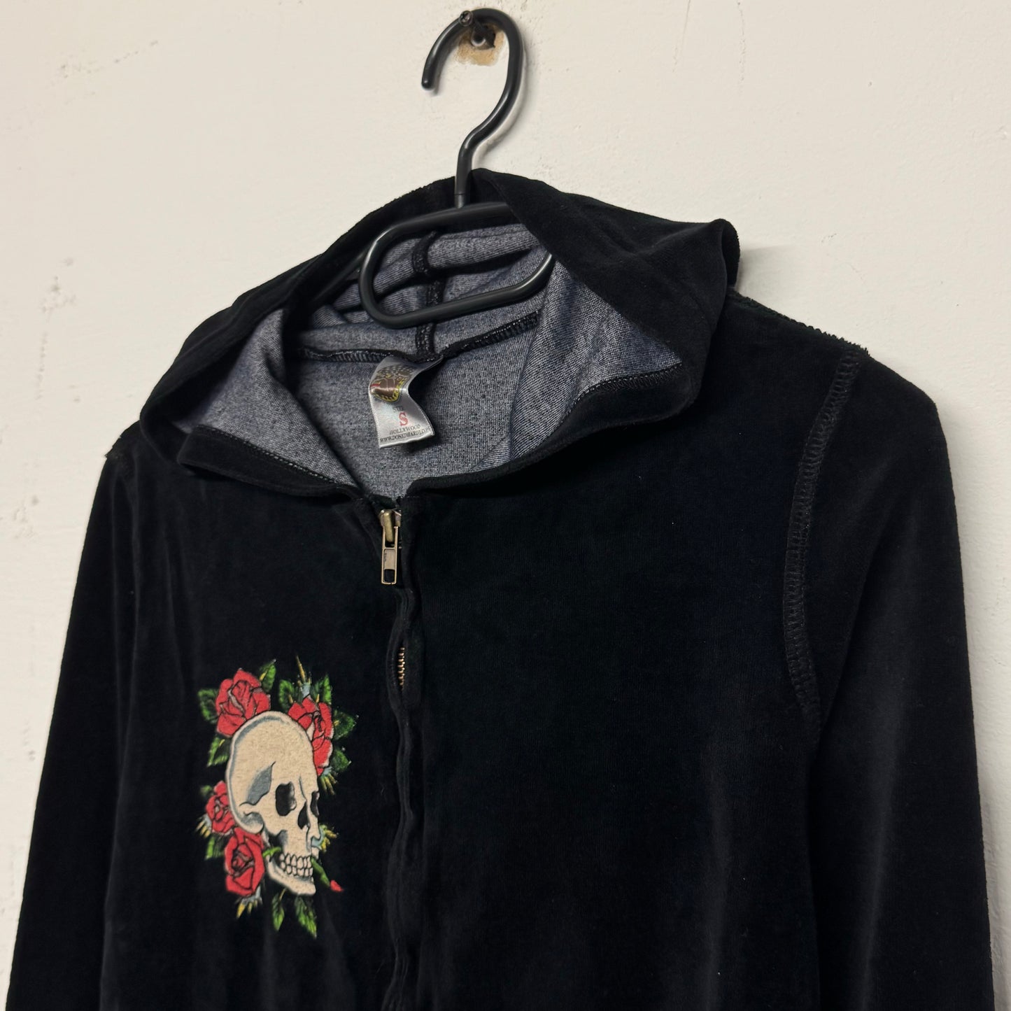 00‘s Ed Hardy Velour Women‘s Hoodie *selten (S)