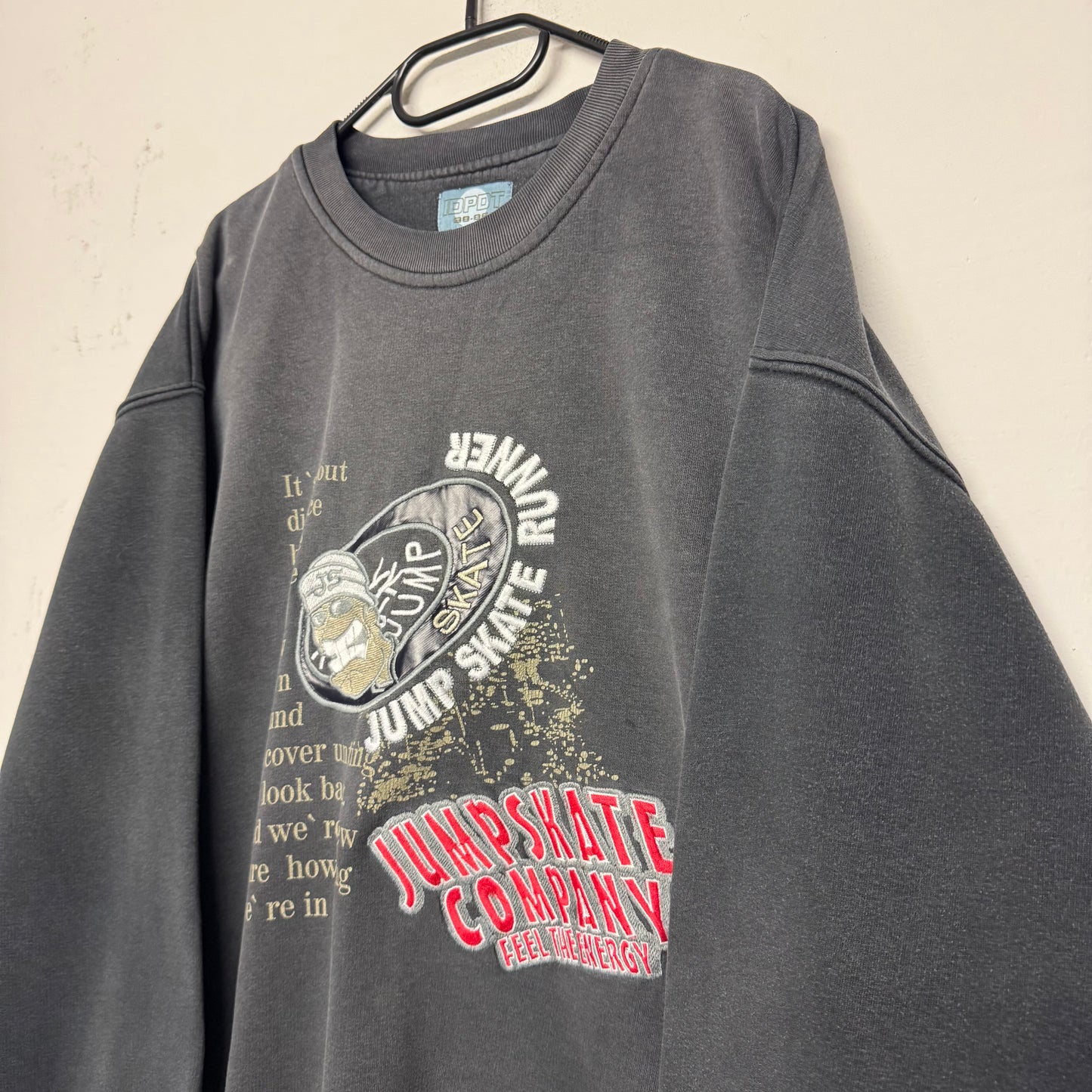 90‘s IDPDT Hip Hop Skate Sweater Vintage *sehr selten (XL)