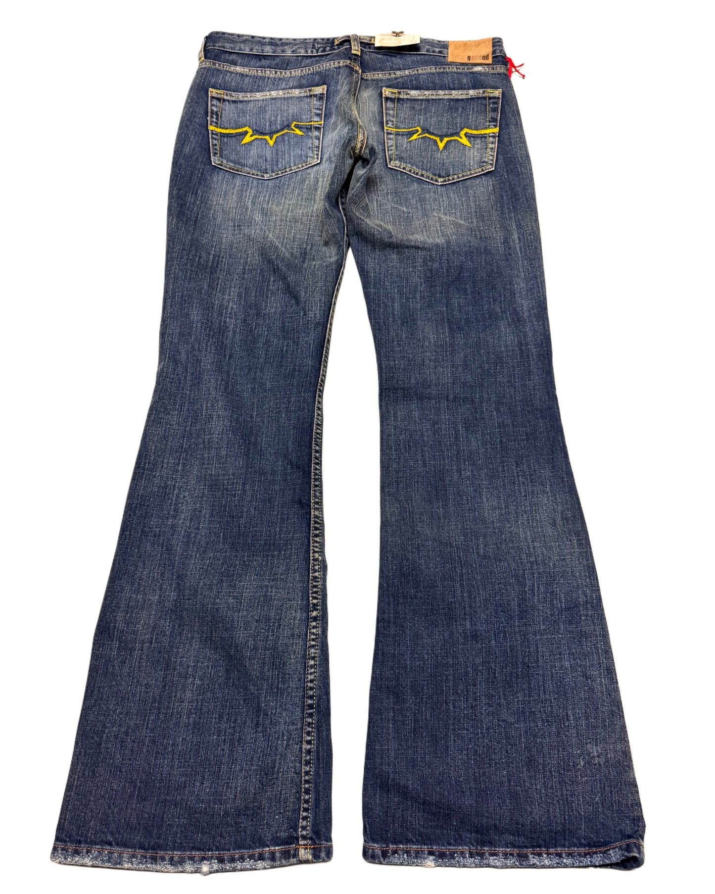 2000‘s Deadstock Gsus Sindustries Flared Low Waist Jeans Women‘s *selten 30x32