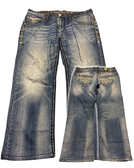 2000‘s Rock Revival Baggy Jeans *rare 36x30