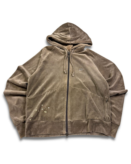 2000‘s Nike Velour Zip Hoodie Women‘s *rare (L)