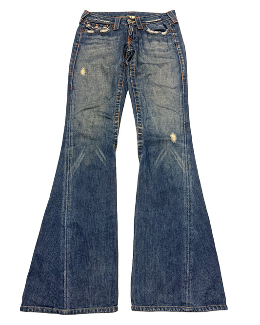 2000‘s True Religion Joey Flared/Low Waist Jeans Women‘s 26x31