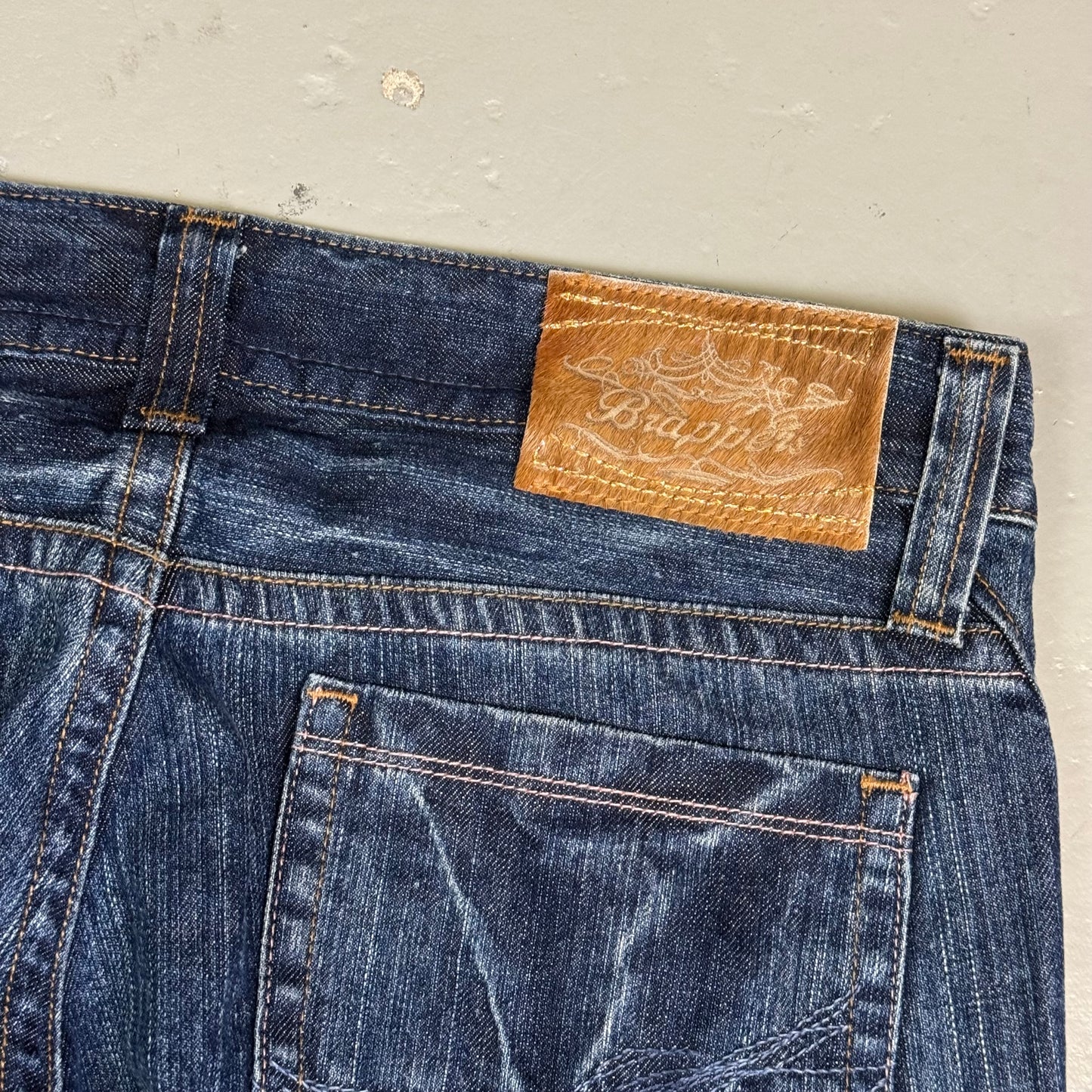 2000‘s Brappers Deadstock Japanese Baggy Bootcut Jeans Women‘s *rare 31x31