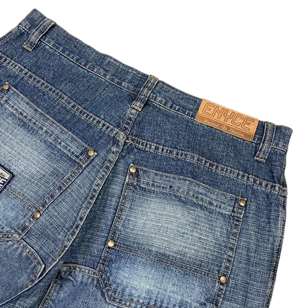 2000‘s Enyce Hip Hop Baggy Jeans Heavy Denim *very rare 34x32