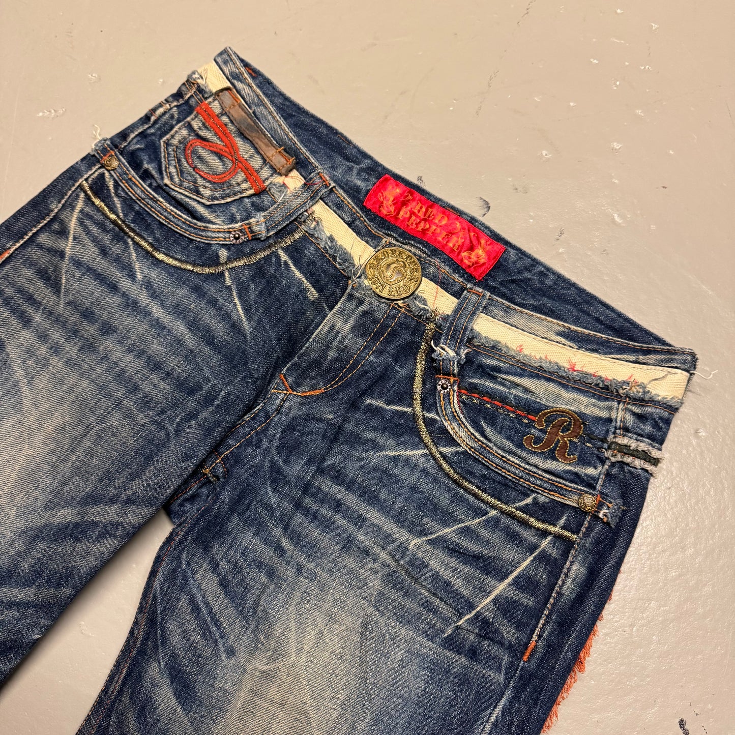 2000‘s Red Pepper 1of1 Japanese Flared/Low Waist Jeans Women‘s *extrem selten (M)