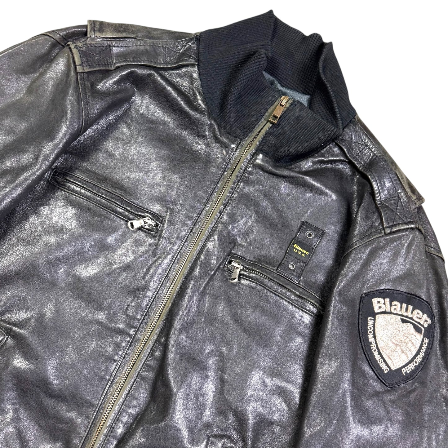 1990‘s Blauer U.S.A. Leather Jacket *very rare (L)