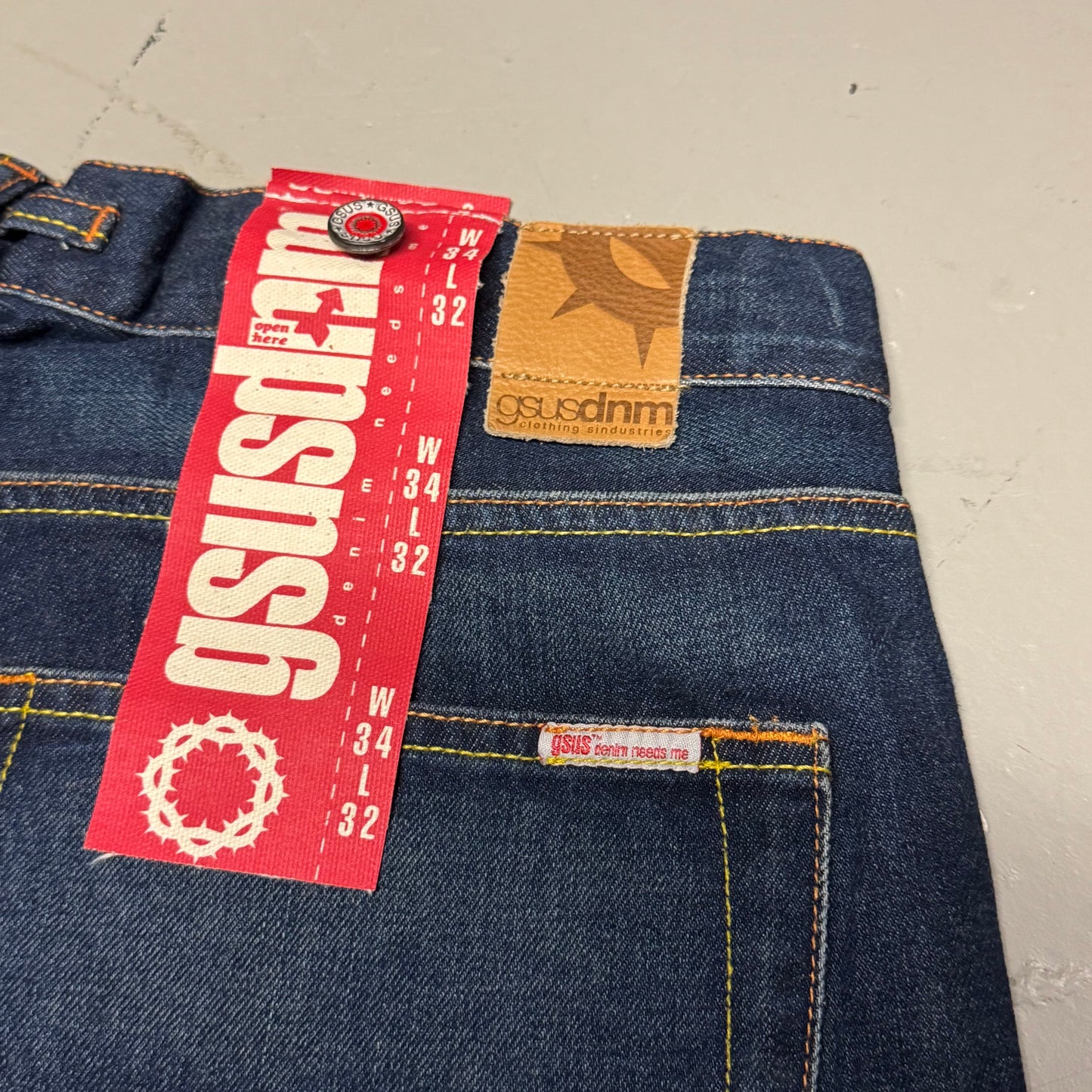 2000‘s Deadstock Gsus Sindustries Baggy Jeans *selten 34x32