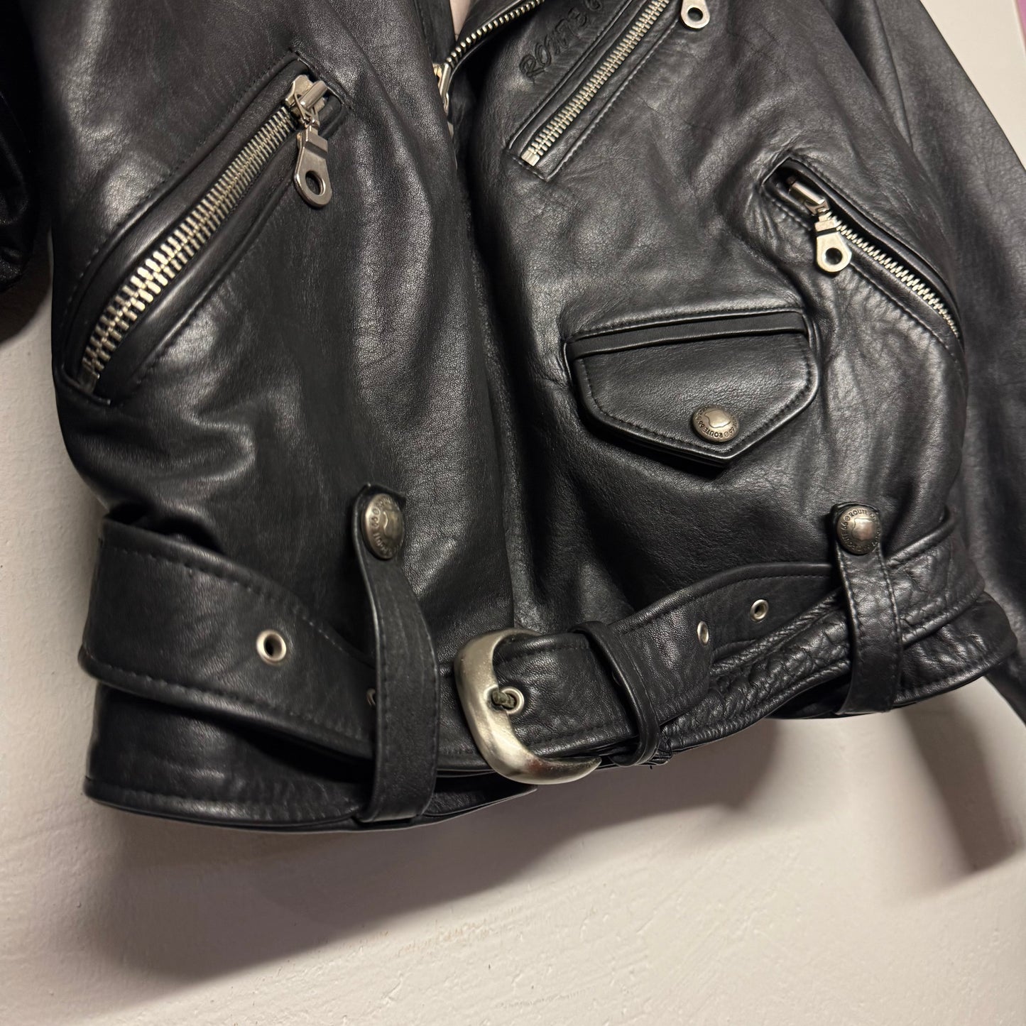 2000‘s Route 66 Vegan Leatherjacket Y2K/Vintage *sehr selten (S)