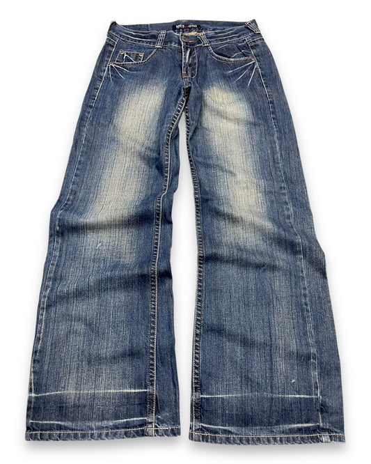 2000‘s Canada Roots Baggy Jeans *rare 32x32