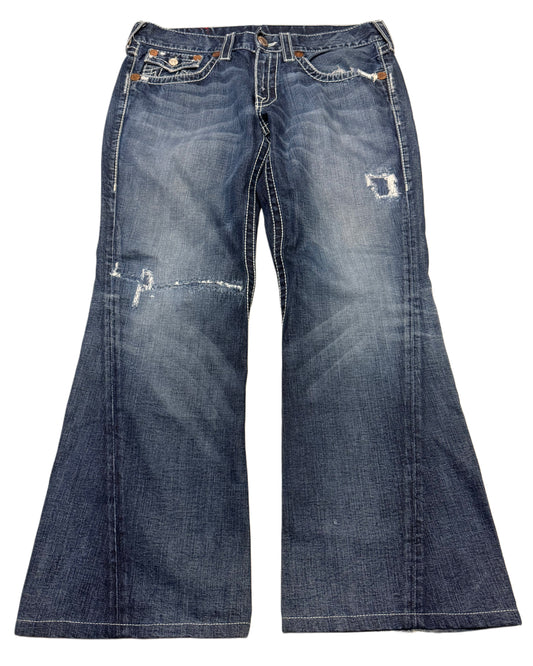 2000‘s True Religion Baggy Bootcut Jeans *rare 36x30