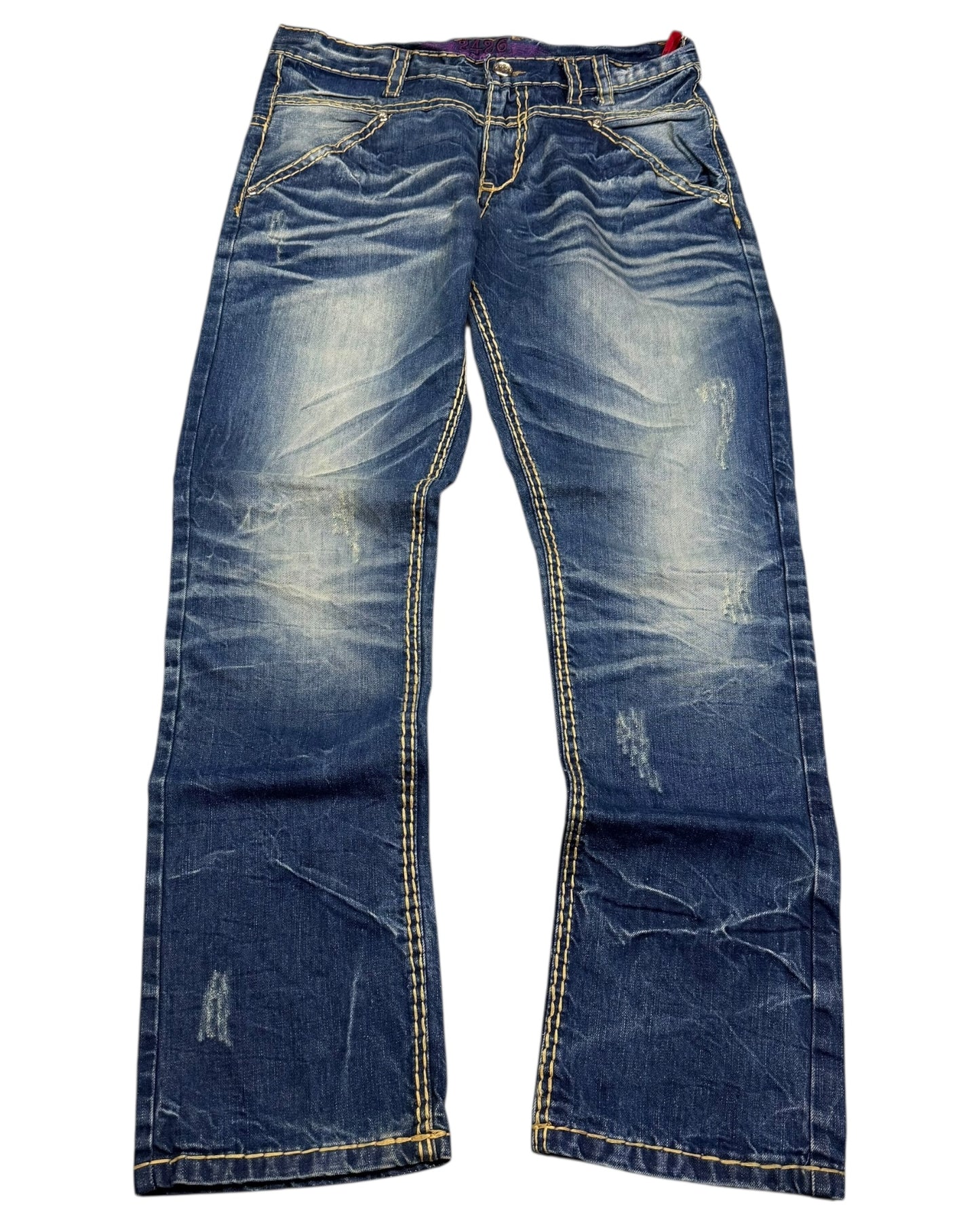 2000‘s 2426 Baggy/Straight Heavy Denim Jeans *rare 34x34