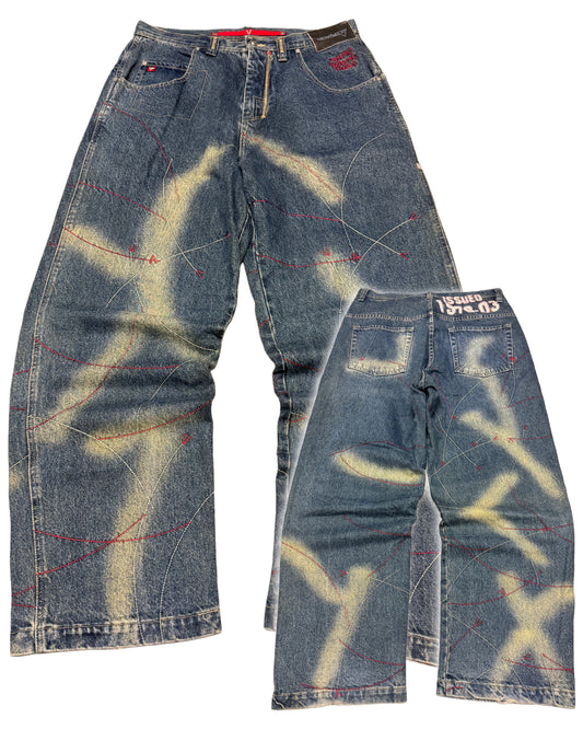 90‘s Vokal Baggy Hip Hop Jeans *sehr selten 34x32