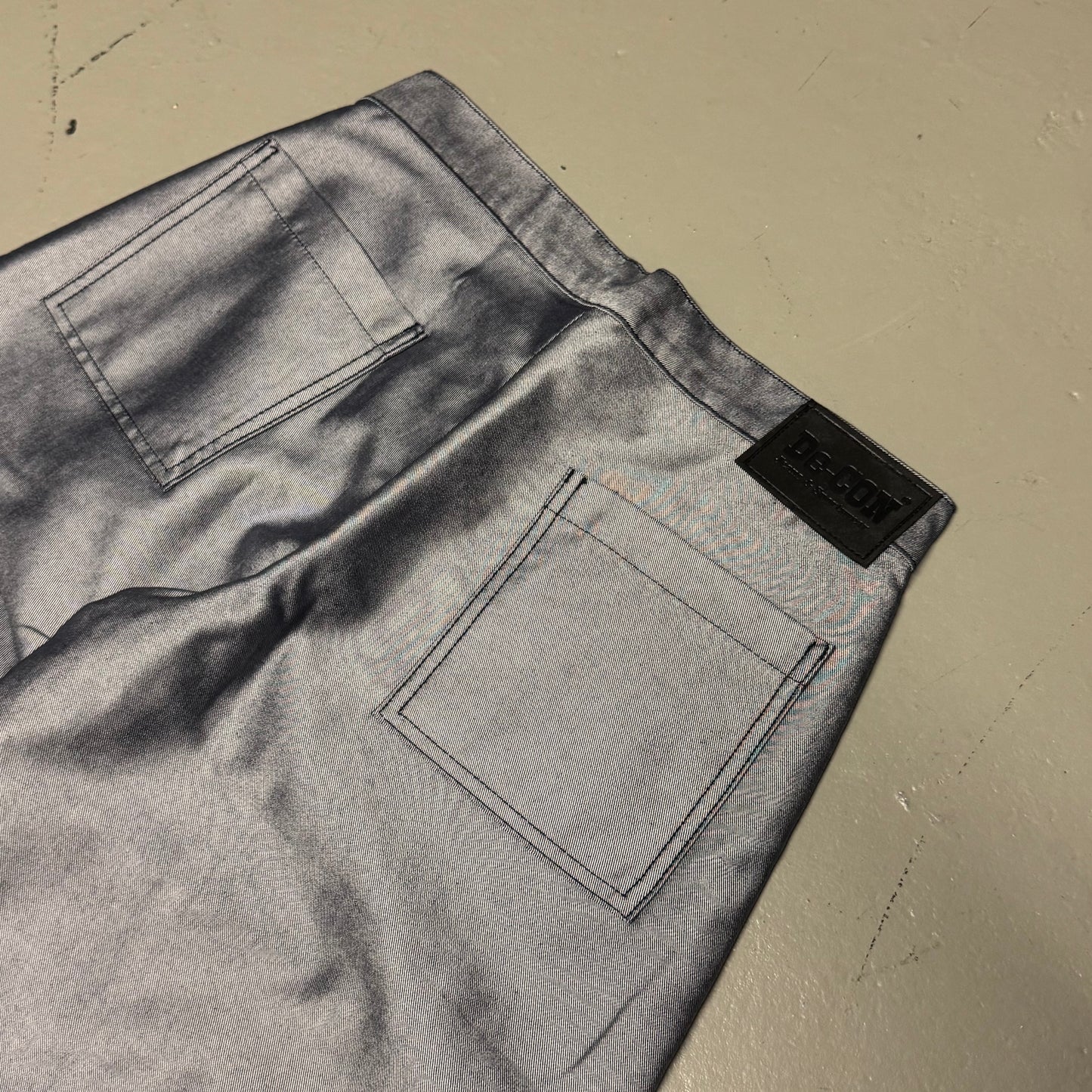 00‘s De-CON Silver Baggy Jeans Y2K/Vintage *sehr selten 28x32