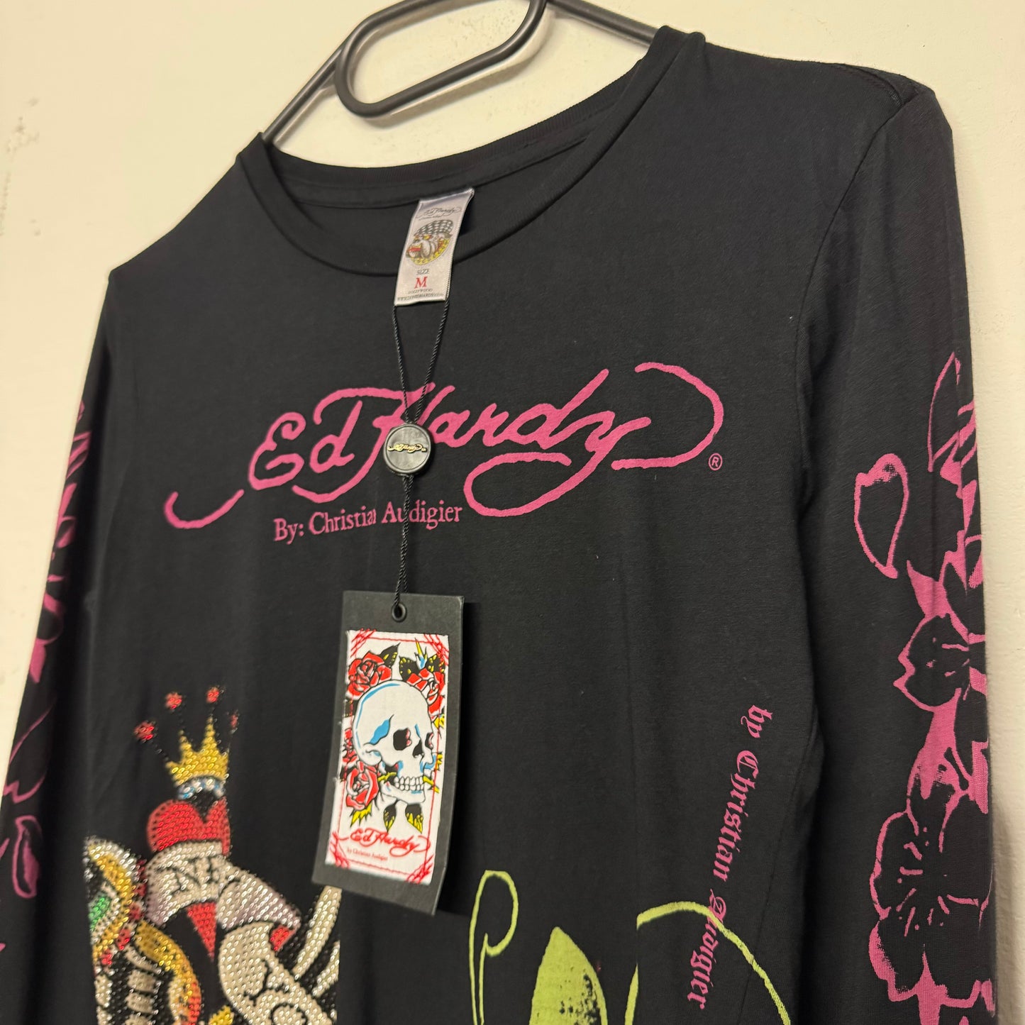 00‘s Ed Hardy Deadstock Longsleeve Women‘s made in U.S.A. *sehr selten (M)