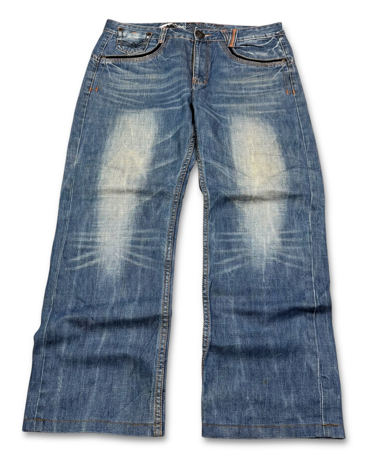 2000‘s Big Train Japanese Baggy Jeans *rare 36x30