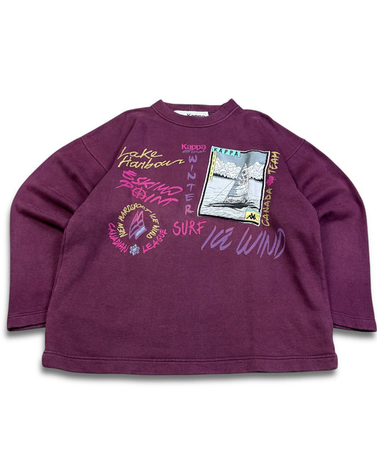 1980‘s Kappa Surf Sweater made in Italy *very rare (L)