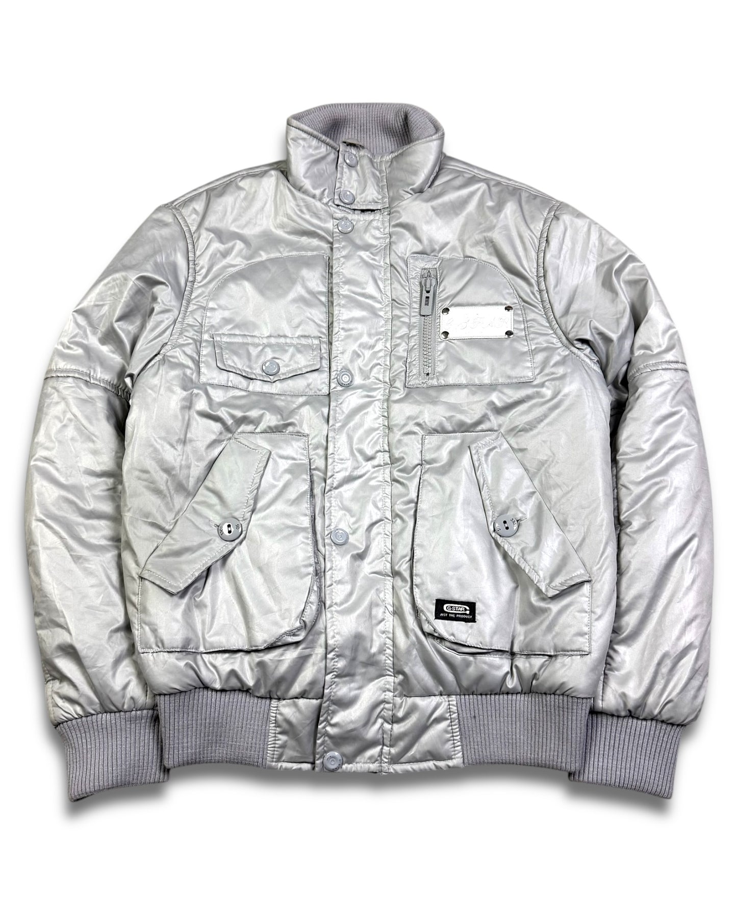 2000‘s G-Star Silver Winter Jacket *very rare (L)
