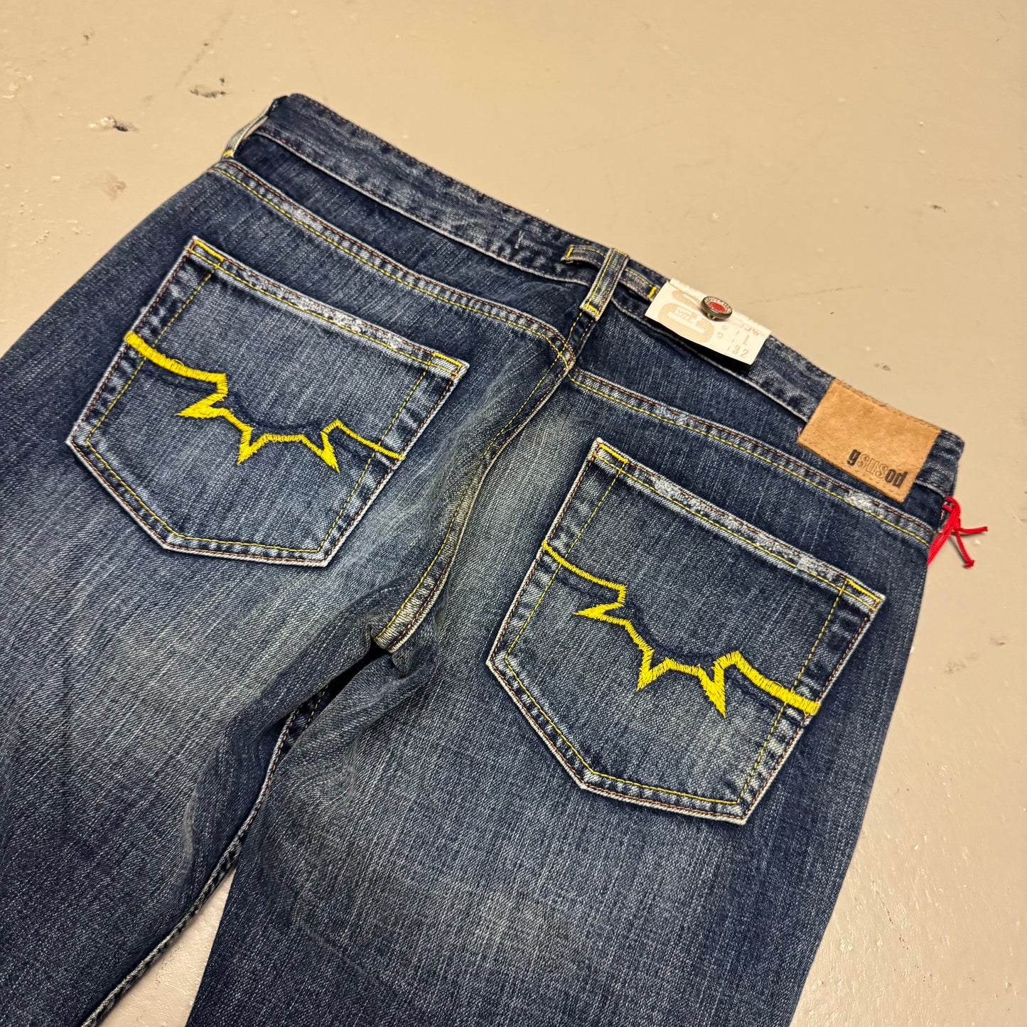 2000‘s Deadstock Gsus Sindustries Flared Low Waist Jeans Women‘s *selten 30x32