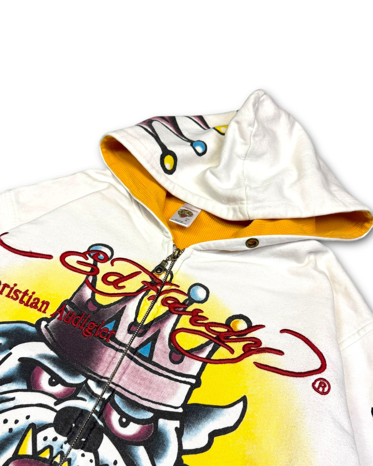 2000‘s Ed Hardy Bull Dog Zip Hoodie *very rare (M)