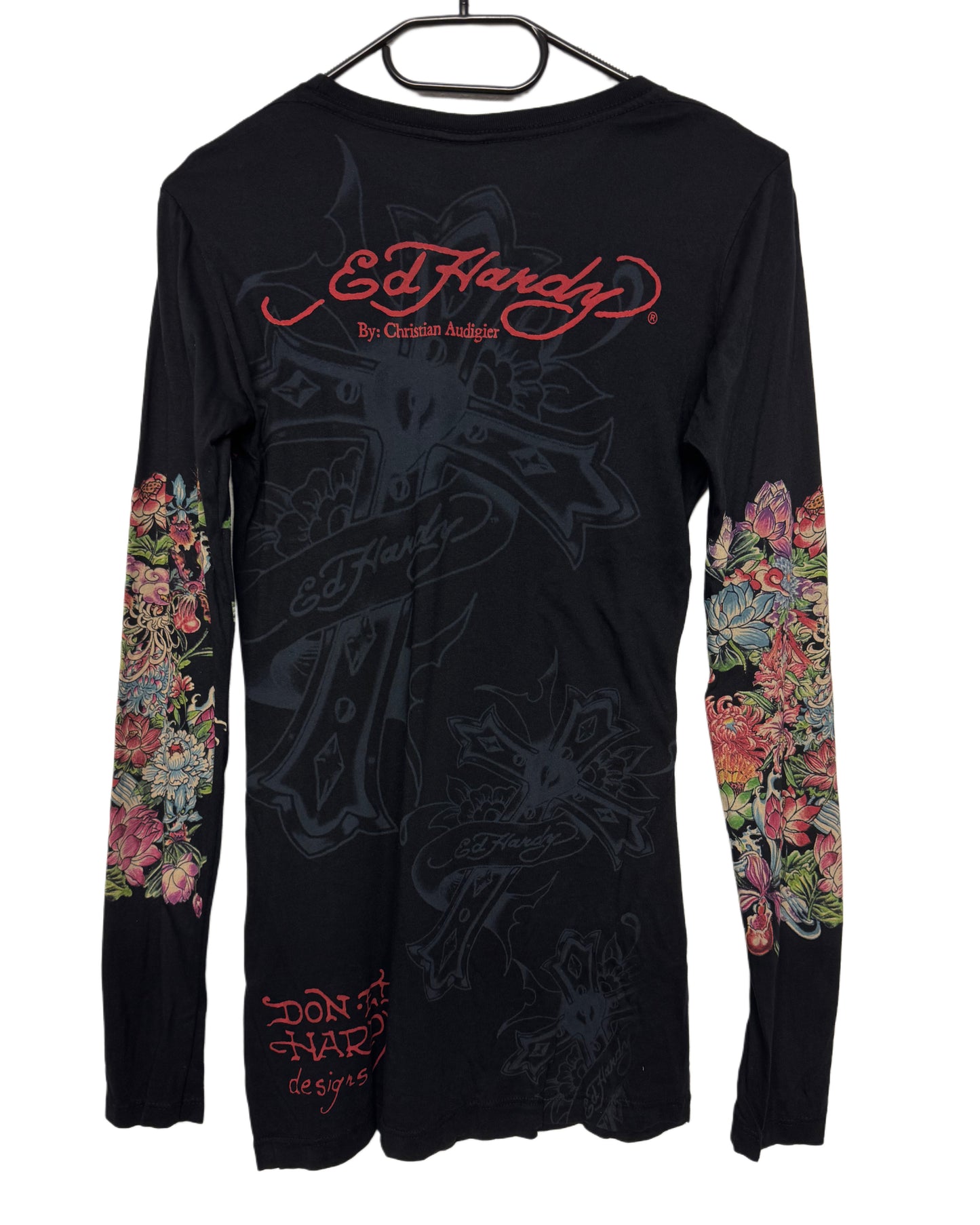 Y2K Ed Hardy Deadstock Longsleeve Women‘s made in U.S.A. *sehr selten (M)