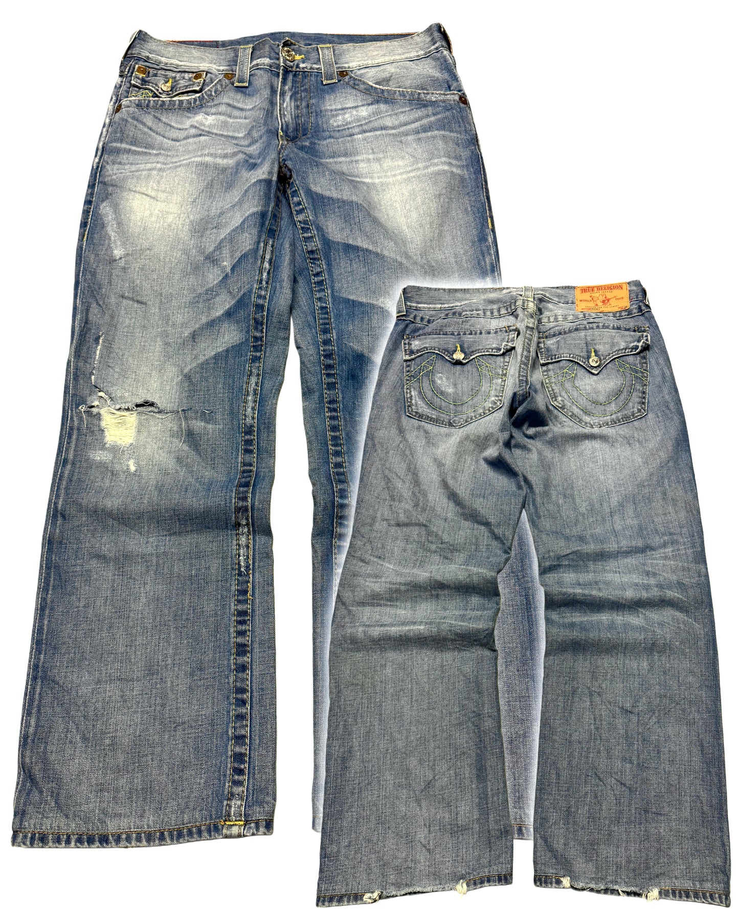 2000‘s True Religion Ricky Baggy Jeans 34x30