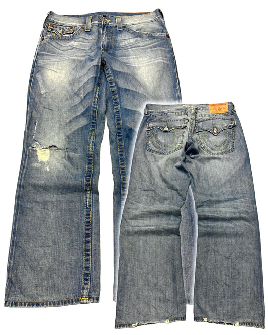 2000's True Religion Ricky Baggy Jeans 34x30